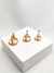 Brinco Trio Argola Cravejado com Zircônias Folheado 18K