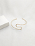 Bracelete Ondulado Folheado em Ouro 18K