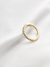 Anel Aparador Cravejado com Micro Zirconias Folheado em Ouro 18K