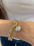 Pulseira Elos Coração Cravejado com Micro Zircônias Folheado em Ouro 18K na internet