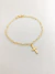 Pulseira Vazada Crucifixo Folheado em Ouro 18K - comprar online