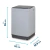 Lavarropas | 5Kg | Philco | Carga Superior | 750 RPM | Gris - comprar online