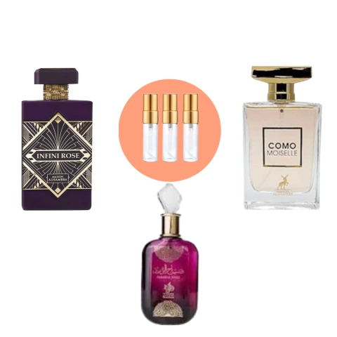 Combo decants SABAH + COMO MOISELLE + INFINI ROSE - comprar online