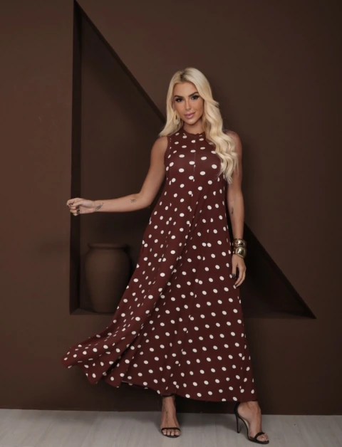 Vestido Godê Poá - loja online