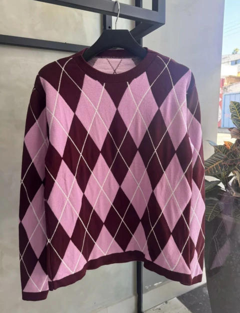 Tricot Argyle Losango
