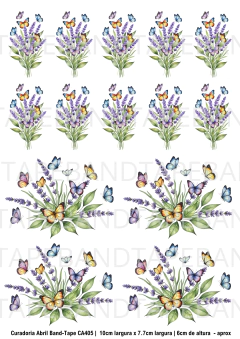 DECALQUE - FLORES/LAVANDA - CA405
