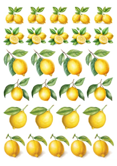 DECALQUE HIDRO TRANSFER - LIMÃO S - COD1055 - comprar online