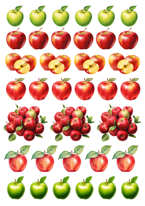 DECALQUE HIDRO TRANSFER - MAÇÃS - COD1057 - comprar online