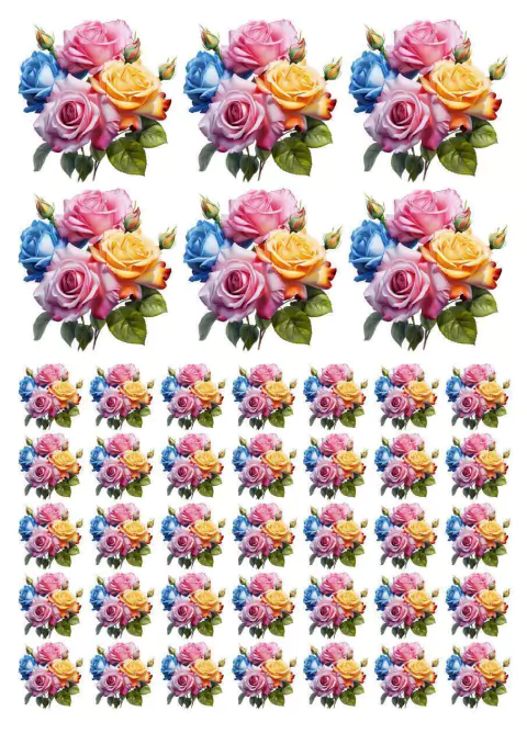 DECALQUE HIDRO TRANSFER - ROSAS - COD1065 - comprar online