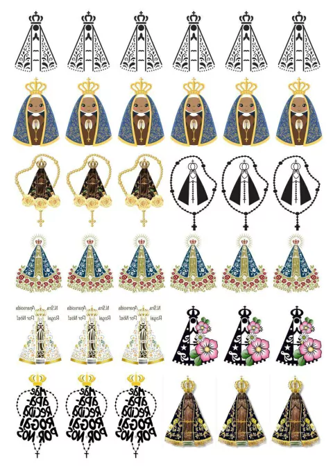 DECALQUE HIDRO TRANSFER - RELIGIOSOS - COD1081 - comprar online