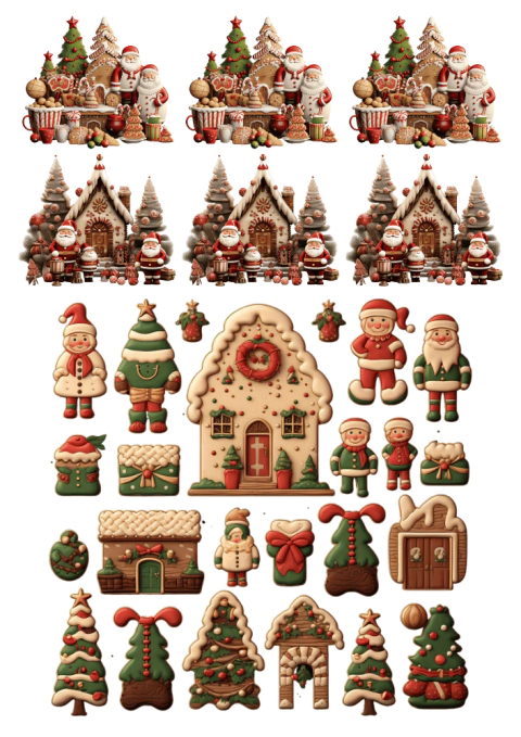 DECALQUE HIDRO TRANSFER - NATAL - COD1100