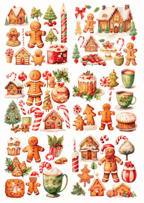 DECALQUE HIDRO TRANSFER - NATAL - COD1101