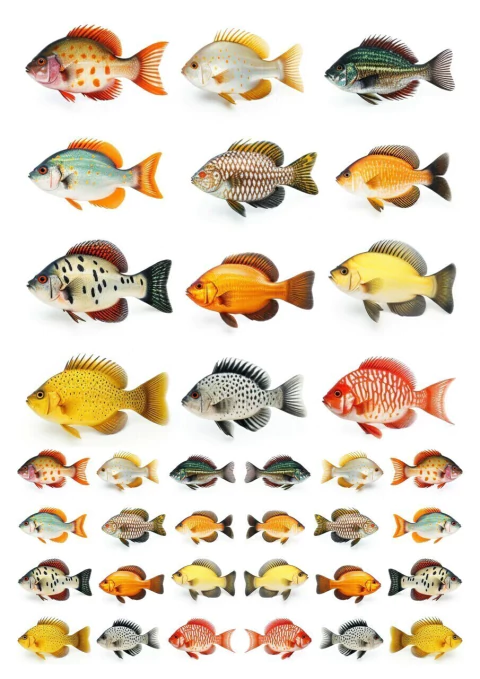 DECALQUE HIDRO TRANSFER - PEIXES - COD1153