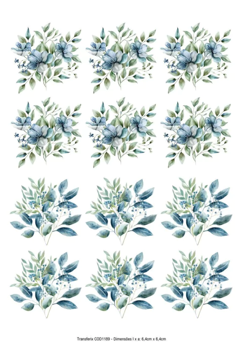 DECALQUE HIDRO TRANSFER - FLORES - COD1193 - comprar online