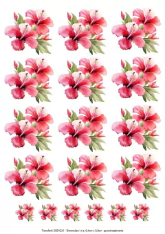 DECALQUE HIDRO TRANSFER - FLORES - COD1231 - comprar online