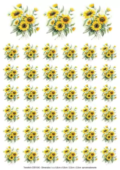 DECALQUE HIDRO TRANSFER - FLORES - COD1242 - comprar online