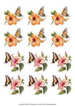 DECALQUE HIDRO TRANSFER - FLORES - COD1244 - comprar online