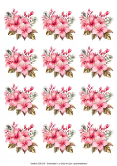 DECALQUE HIDRO TRANSFER - FLORES - COD1245 - comprar online