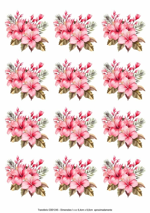 DECALQUE HIDRO TRANSFER - FLORES - COD1245