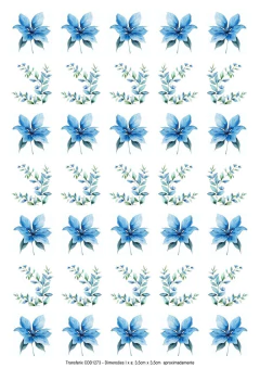 DECALQUE HIDRO TRANSFER - FLORES - COD1273 - comprar online
