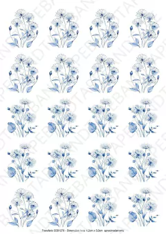 DECALQUE HIDRO TRANSFER - FLORES - COD1278 - comprar online