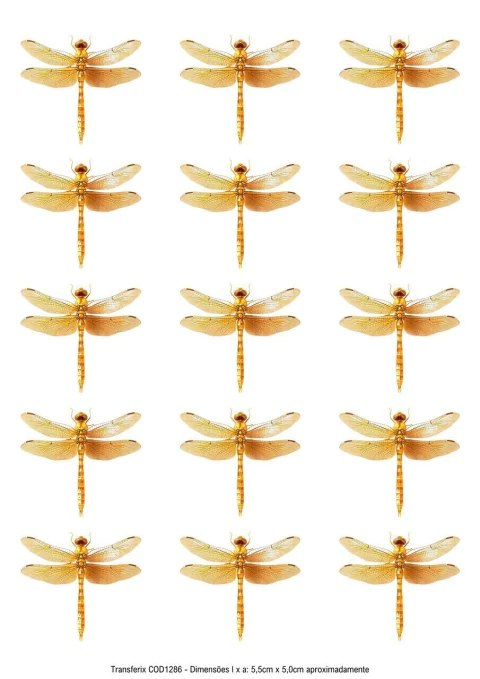 DECALQUE HIDRO TRANSFER - LIBÉLULA - COD1286 - comprar online