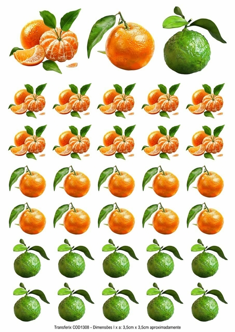 DECALQUE HIDRO TRANSFER - FRUTAS - COD1308