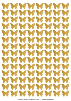 DECALQUE HIDRO TRANSFER - BORBOLETA - COD1319 - comprar online