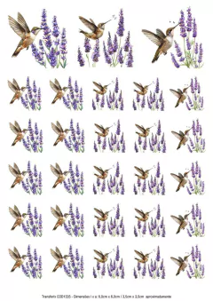 DECALQUE HIDRO TRANSFER - LAVANDA - COD1335 - comprar online