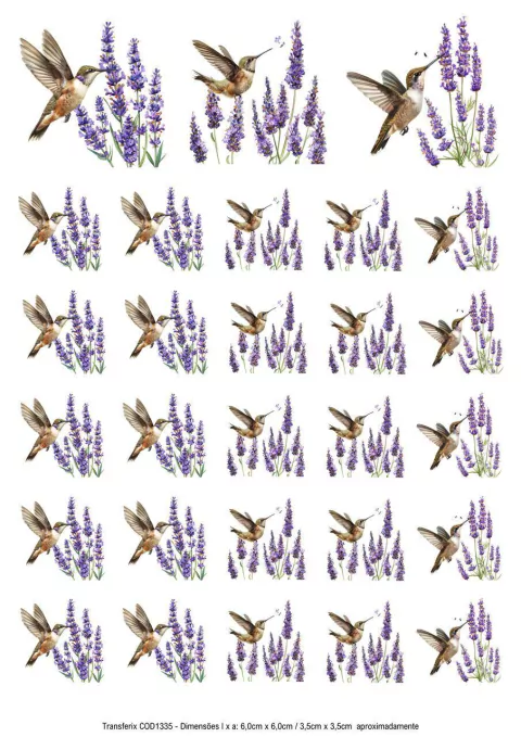 DECALQUE HIDRO TRANSFER - LAVANDA - COD1335 - comprar online