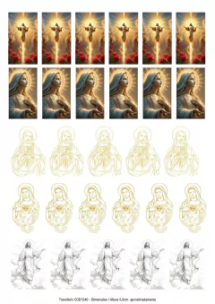 DECALQUE HIDRO TRANSFER - RELIGIOSOS - COD1340 - comprar online