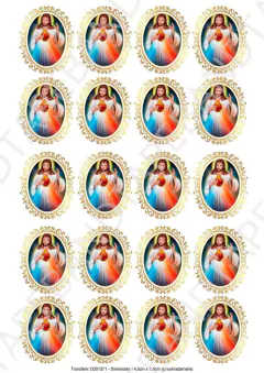 DECALQUE HIDRO TRANSFER - RELIGIOSOS - COD1371 - comprar online