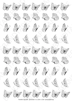 DECALQUE HIDRO TRANSFER - BORBOLETAS - COD1380 - comprar online