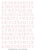 DECALQUE HIDRO TRANSFER - LETRAS ROSA BEBE - COD1403
