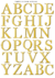 DECALQUE HIDRO TRANSFER - LETRAS 4CM - COD1542