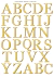 DECALQUE HIDRO TRANSFER - LETRAS 4CM - COD1542