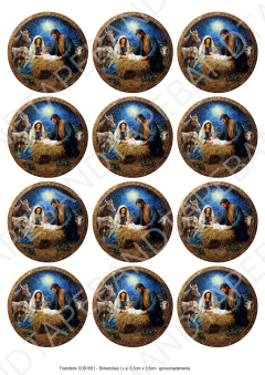 DECALQUE HIDRO TRANSFER - NATAL - COD1551 - comprar online