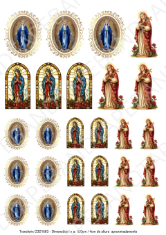 DECALQUE HIDRO TRANSFER - RELIGIOSOS - COD1563 - comprar online