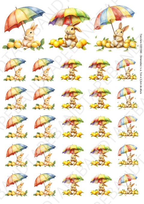 DECALQUE HIDRO TRANSFER - PÁSCOA - COD1590 - comprar online