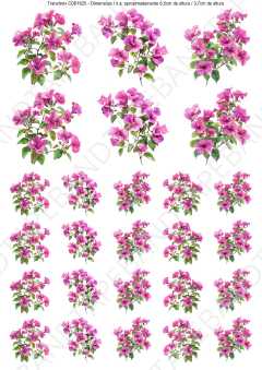 DECALQUE HIDRO TRANSFER - FLORES - COD1625 - comprar online