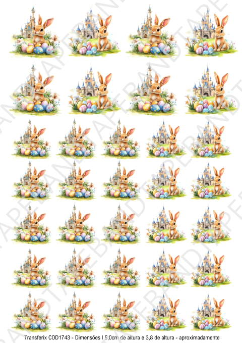 DECALQUE HIDRO TRANSFER - PÁSCOA - COD1743 - comprar online