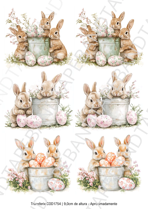 DECALQUE HIDRO TRANSFER - PÁSCOA - COD1754 - comprar online