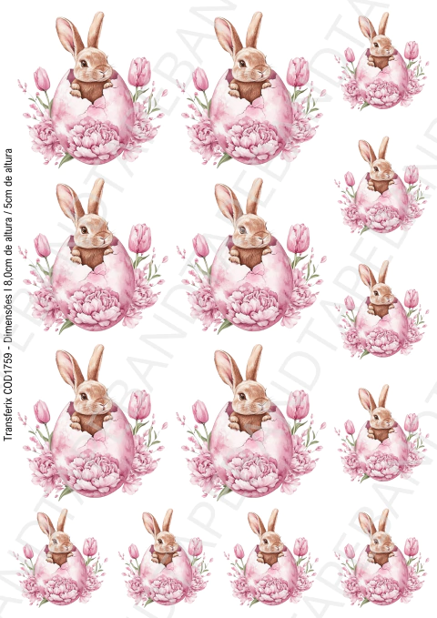 DECALQUE HIDRO TRANSFER - PÁSCOA - COD1759 - comprar online