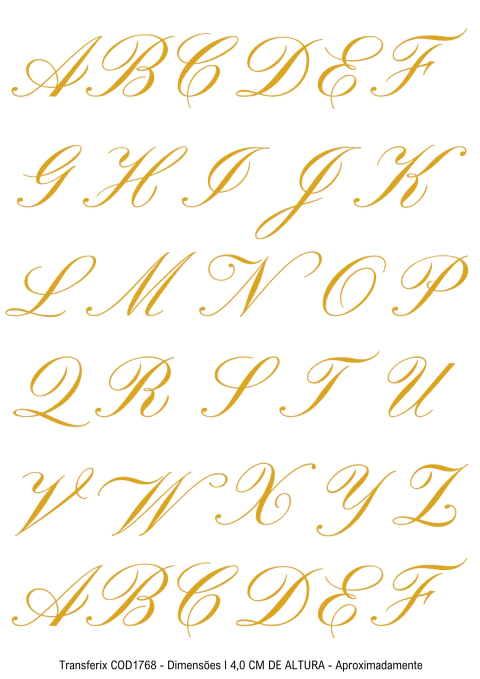 DECALQUE HIDRO TRANSFER - LETRAS - COD1768 - comprar online