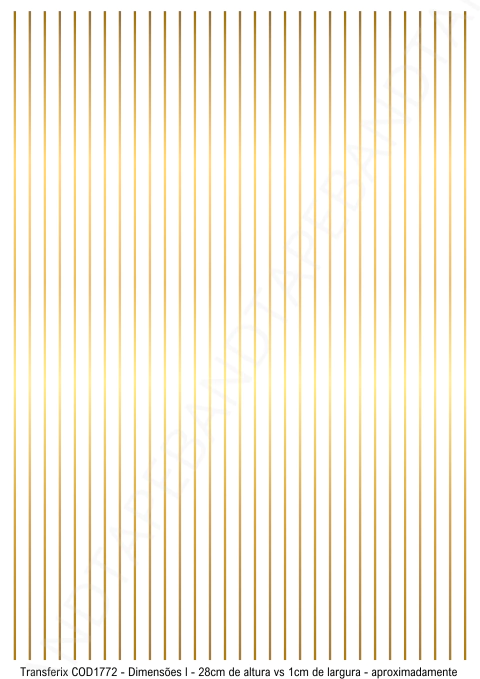 DECALQUE HIDRO TRANSFER - LINHAS DOURADAS (SEM BRILHO) - COD1772