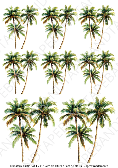 DECALQUE HIDRO TRANSFER - ÁRVORES - COD1844 - comprar online
