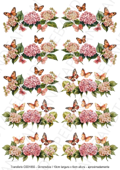 DECALQUE HIDRO TRANSFER - FLORES - COD1855