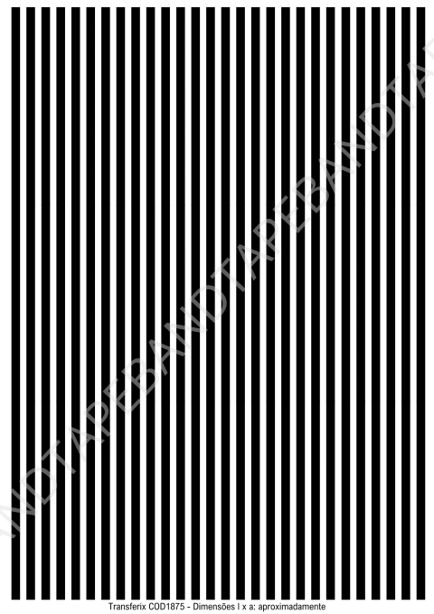 DECALQUE HIDRO TRANSFER - LISTRA PRETA - COD1875