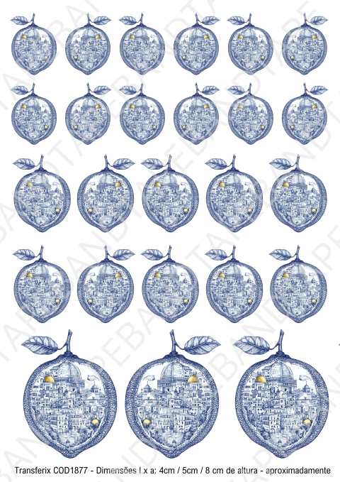 DECALQUE HIDRO TRANSFER - LIMÃO S - COD1877