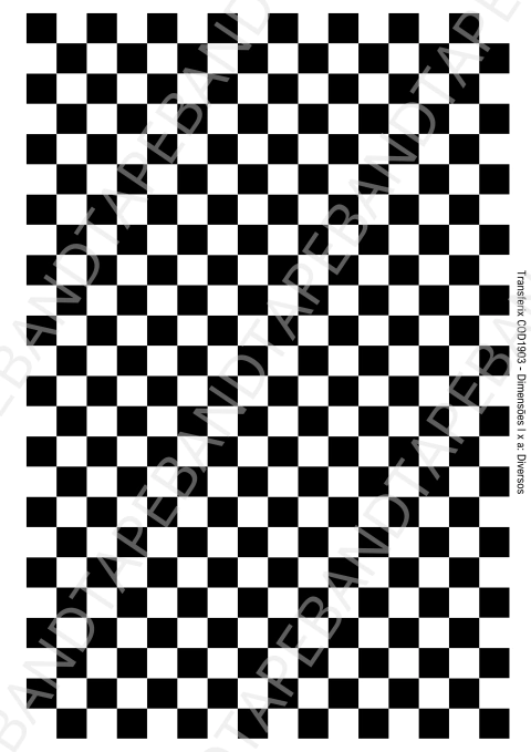 DECALQUE HIDRO TRANSFER - QUADRICULADOS - COD1903